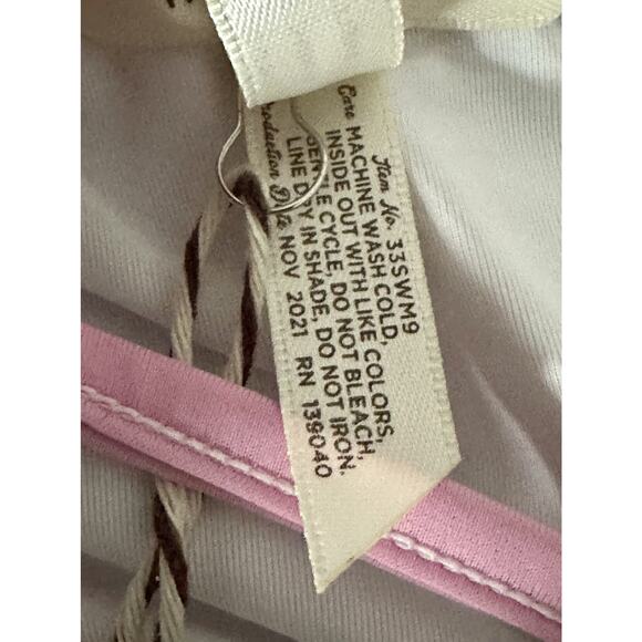 NWT Matilda Jane Enchanted Garden Island Party Pink Green One-Piece Swimsuit 6 - Picture 7 of 8